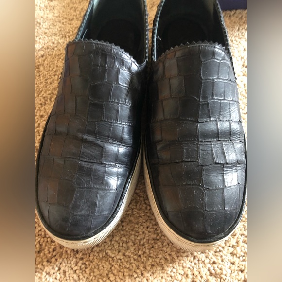 Stuart Weitzman Nuggets Nero Soft Croco Size 6.5 - Picture 2 of 7